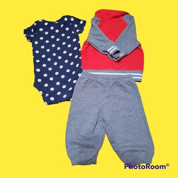 Boy's Carter's 3PC All Star Champs Size 3M {D55} - Picture 2 of 2